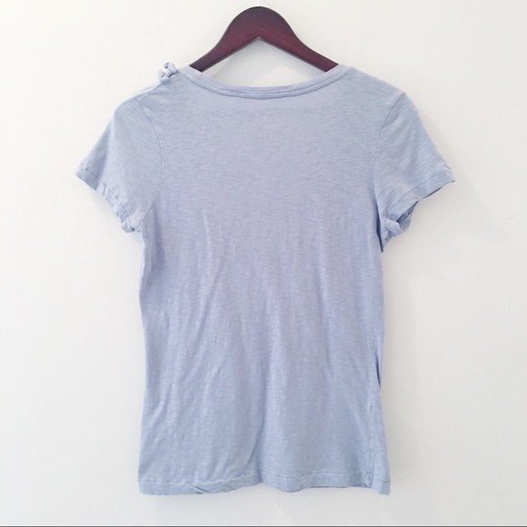 Disney Parks Eyore Appliqué Bow Burnout Short Sleeve Shirt Blue M - Picture 4 of 8